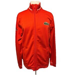 Lacoste Miami Open Jacket Long‎ Sleeve Pocket Size S Pickleball Golf Tennis NWOT